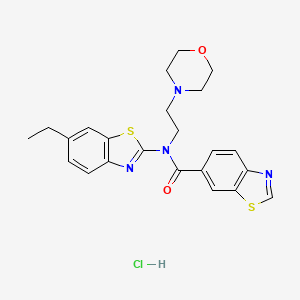 N-(6-ethylbenzo[d]thiazol-2-yl)-N-(2-morpholinoethyl)benzo[d]thiazole-6-carboxamide hydrochloride