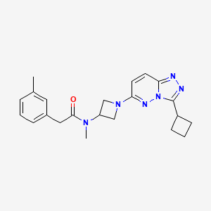 N-(1-(3-cyclobutyl-[1,2,4]triazolo[4,3-b]pyridazin-6-yl)azetidin-3-yl)-N-methyl-2-(m-tolyl)acetamide