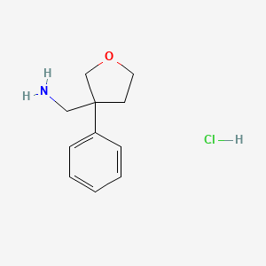 (3-Phenyltetrahydrofuran-3-yl)methanamine hydrochloride