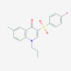 molecular formula C19H18FNO3S B2713912 3-(4-Fluorobenzenesulfonyl)-6-methyl-1-propyl-1,4-dihydroquinolin-4-one CAS No. 899214-33-6