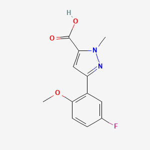 3-(5-fluoro-2-methoxyphenyl)-1-methyl-1H-pyrazole-5-carboxylic acid