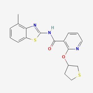 N-(4-methylbenzo[d]thiazol-2-yl)-2-((tetrahydrothiophen-3-yl)oxy)nicotinamide
