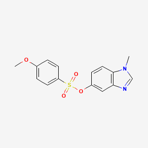 1-methyl-1H-benzo[d]imidazol-5-yl 4-methoxybenzenesulfonate