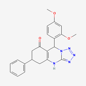 9-(2,4-dimethoxyphenyl)-6-phenyl-5,6,7,9-tetrahydrotetrazolo[5,1-b]quinazolin-8(4H)-one