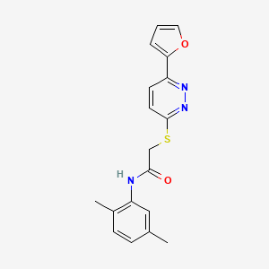 N-(2,5-dimethylphenyl)-2-[6-(furan-2-yl)pyridazin-3-yl]sulfanylacetamide