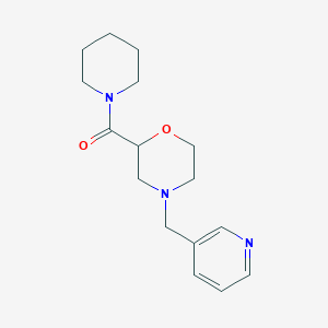 molecular formula C16H23N3O2 B2713940 Piperidin-1-yl-[4-(pyridin-3-ylmethyl)morpholin-2-yl]methanone CAS No. 2415629-41-1
