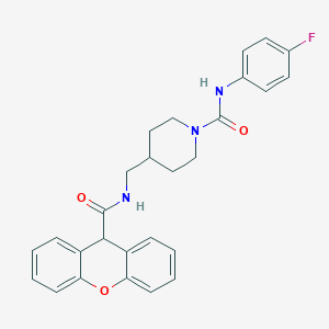 molecular formula C27H26FN3O3 B2713944 4-((9H-xanthene-9-carboxamido)methyl)-N-(4-fluorophenyl)piperidine-1-carboxamide CAS No. 1235007-03-0
