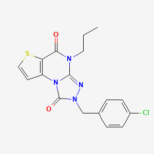 2-(4-chlorobenzyl)-4-propylthieno[2,3-e][1,2,4]triazolo[4,3-a]pyrimidine-1,5(2H,4H)-dione