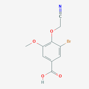 3-Bromo-4-(cyanomethoxy)-5-methoxybenzoic acid