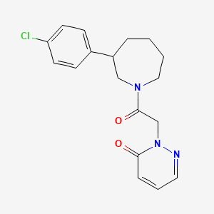 2-(2-(3-(4-chlorophenyl)azepan-1-yl)-2-oxoethyl)pyridazin-3(2H)-one