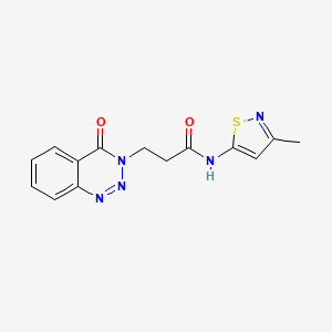 N-(3-methylisothiazol-5-yl)-3-(4-oxobenzo[d][1,2,3]triazin-3(4H)-yl)propanamide