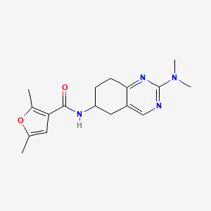 N-[2-(dimethylamino)-5,6,7,8-tetrahydroquinazolin-6-yl]-2,5-dimethylfuran-3-carboxamide