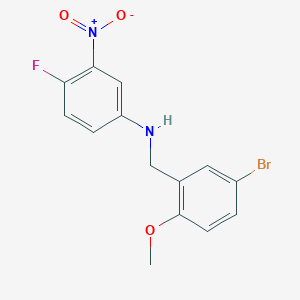 N-(5-bromo-2-methoxybenzyl)-4-fluoro-3-nitroaniline