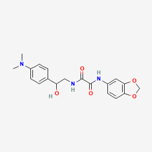 N1-(benzo[d][1,3]dioxol-5-yl)-N2-(2-(4-(dimethylamino)phenyl)-2-hydroxyethyl)oxalamide