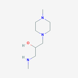 molecular formula C9H21N3O B2713976 1-(Methylamino)-3-(4-methylpiperazin-1-yl)propan-2-ol CAS No. 462066-61-1