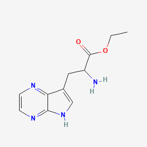 Ethyl 2-amino-3-(5H-pyrrolo[2,3-b]pyrazin-7-yl)propanoate