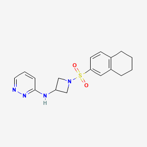N-[1-(5,6,7,8-tetrahydronaphthalene-2-sulfonyl)azetidin-3-yl]pyridazin-3-amine