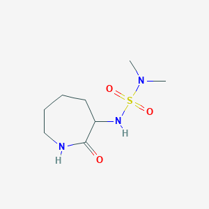 molecular formula C8H17N3O3S B2714000 3-(Dimethylsulfamoylamino)-2-oxoazepane CAS No. 1252108-98-7