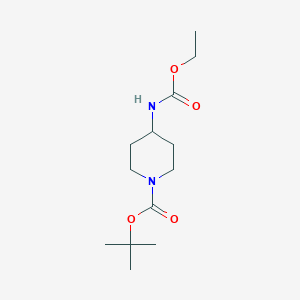 molecular formula C13H24N2O4 B2714001 tert-Butyl 4-(ethoxycarbonylamino)piperidine-1-carboxylate CAS No. 1233955-10-6
