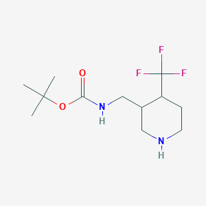 tert-butyl N-{[4-(trifluoromethyl)piperidin-3-yl]methyl}carbamate