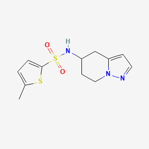 5-methyl-N-(4,5,6,7-tetrahydropyrazolo[1,5-a]pyridin-5-yl)thiophene-2-sulfonamide