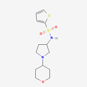N-[1-(Oxan-4-yl)pyrrolidin-3-yl]thiophene-2-sulfonamide