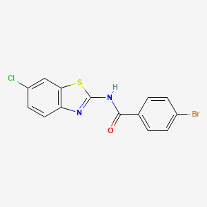 4-bromo-N-(6-chloro-1,3-benzothiazol-2-yl)benzamide