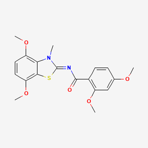 N-(4,7-dimethoxy-3-methyl-1,3-benzothiazol-2-ylidene)-2,4-dimethoxybenzamide