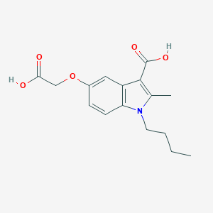 molecular formula C16H19NO5 B271403 1-butyl-5-(carboxymethoxy)-2-methyl-1H-indole-3-carboxylic acid 