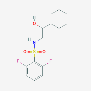 N-(2-cyclohexyl-2-hydroxyethyl)-2,6-difluorobenzenesulfonamide