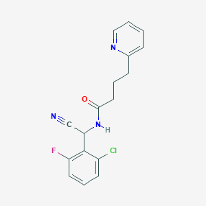 N-[(2-chloro-6-fluorophenyl)(cyano)methyl]-4-(pyridin-2-yl)butanamide