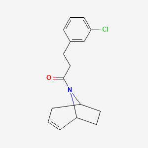 1-((1R,5S)-8-azabicyclo[3.2.1]oct-2-en-8-yl)-3-(3-chlorophenyl)propan-1-one