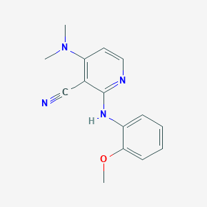4-(Dimethylamino)-2-(2-methoxyanilino)nicotinonitrile