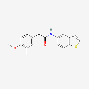 N-(benzo[b]thiophen-5-yl)-2-(4-methoxy-3-methylphenyl)acetamide