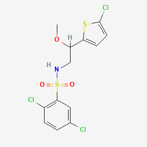 2,5-dichloro-N-(2-(5-chlorothiophen-2-yl)-2-methoxyethyl)benzenesulfonamide