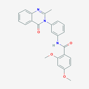 molecular formula C24H21N3O4 B2714070 2,4-dimethoxy-N-[3-(2-methyl-4-oxoquinazolin-3-yl)phenyl]benzamide CAS No. 898420-35-4