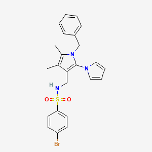 N-[(1-benzyl-4,5-dimethyl-2-pyrrol-1-ylpyrrol-3-yl)methyl]-4-bromobenzenesulfonamide