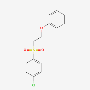 molecular formula C14H13ClO3S B2714077 1-Chloro-4-(2-phenoxyethylsulfonyl)benzene CAS No. 28611-86-1