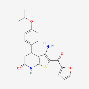 3-amino-2-(furan-2-carbonyl)-4-(4-isopropoxyphenyl)-4,5-dihydrothieno[2,3-b]pyridin-6(7H)-one