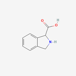 molecular formula C9H9NO2 B2714096 2,3-Dihydro-1H-isoindole-1-carboxylic acid CAS No. 66938-02-1