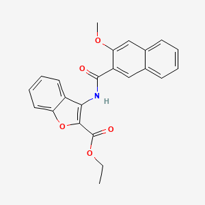 Ethyl 3-[(3-methoxynaphthalene-2-carbonyl)amino]-1-benzofuran-2-carboxylate