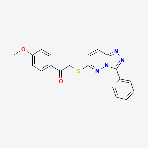 1-(4-Methoxyphenyl)-2-((3-phenyl-[1,2,4]triazolo[4,3-b]pyridazin-6-yl)thio)ethanone