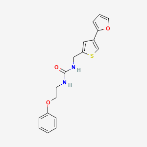 3-{[4-(Furan-2-yl)thiophen-2-yl]methyl}-1-(2-phenoxyethyl)urea
