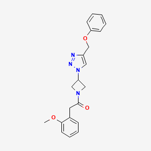 2-(2-methoxyphenyl)-1-(3-(4-(phenoxymethyl)-1H-1,2,3-triazol-1-yl)azetidin-1-yl)ethanone