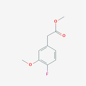 molecular formula C10H11FO3 B2714122 甲酸甲酯4-氟-3-甲氧基苯基 CAS No. 1427397-59-8