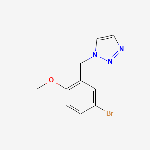 molecular formula C10H10BrN3O B2714125 1-[(5-Bromo-2-methoxyphenyl)methyl]triazole CAS No. 1996201-01-4