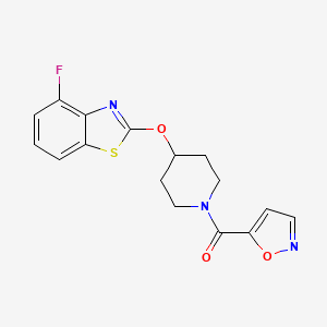 (4-((4-Fluorobenzo[d]thiazol-2-yl)oxy)piperidin-1-yl)(isoxazol-5-yl)methanone