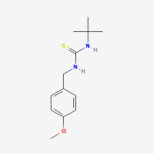 molecular formula C13H20N2OS B2714142 N-(tert-butyl)-N'-(4-methoxybenzyl)thiourea CAS No. 861210-47-1