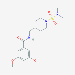 N-[[1-(Dimethylsulfamoyl)piperidin-4-yl]methyl]-3,5-dimethoxybenzamide