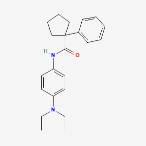 N-[4-(diethylamino)phenyl]-1-phenylcyclopentanecarboxamide
